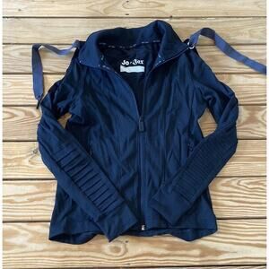 Jo + Jax Hooded Jacket Size Large (12-14) Girl’s Black Full Zip